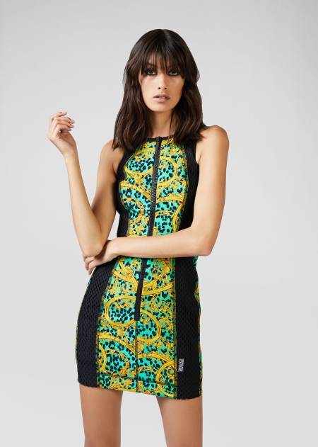 Rochie Mini Versace Versace Leo Chain Print Dama | ZAVJDRO-58